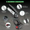 Mini Chainsaw Cordless, 6 inch Electric Chain Saw, Gardening Tool