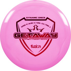 Dynamic Discs Fuzion Getaway | Stable Disc Golf Fairway Driver | Thrown by World Champions | Durable Frisbee Golf Disc | Great Control (Pink)…