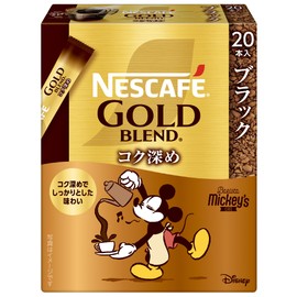 Nescafe Gold Blend Deep Deep Stick Black 20 P., Box, Regular Solution Coffee, Individual Packaging