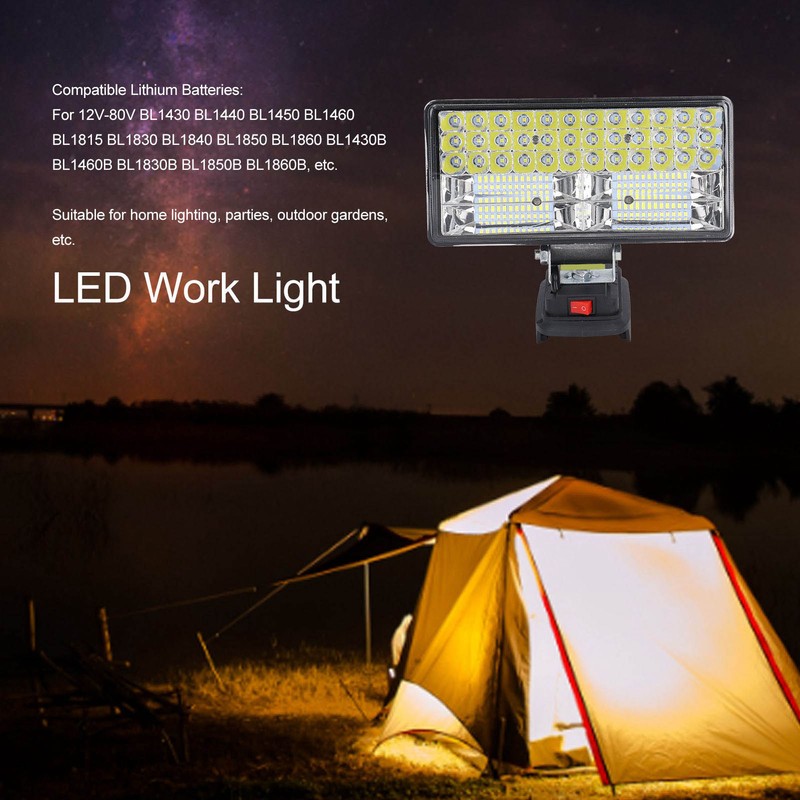 LED Work Light Cordless 6000lm High Brightness Waterproof Lamp for