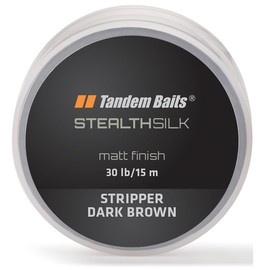 Tandem Baits Stealth Silk Stripper Fishing Line Braided for Fishing Rod Carp Rod Fishing Accessories Braided Line Bushy Camouflage Carp Accessories Professionals & Hobby Anglers Dark Brown 3 lb / 15 m
