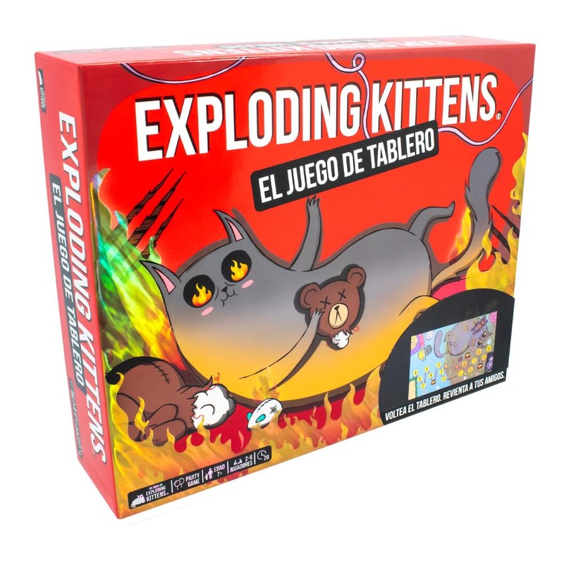 Exploding Kittens Juego de Mesa de Carrera, Juego de Tablero