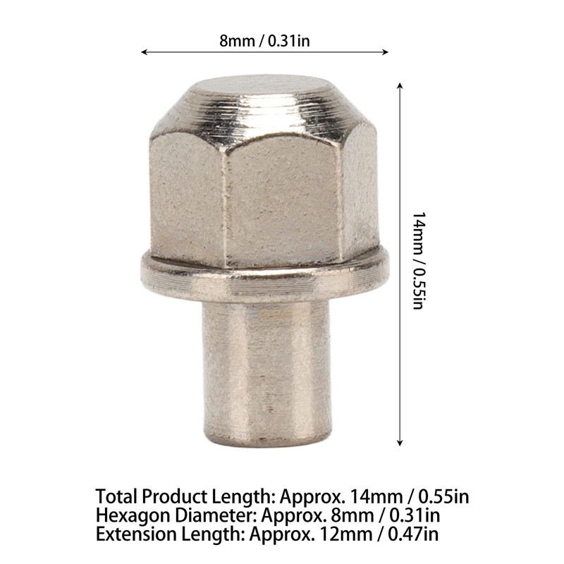 Fayelume 8PCS 12mm Hex Extension, Rc Wheel Nuts, Stainless Steel