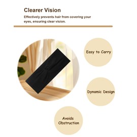 Zilotusnte 10 Pcs Wide Absorbent Sport Headbands for Women, Non-slip, Stretchy, Soft Cotton Twist Knotted Hair Bands for Daily Workout Yoga Running Sports, BA