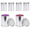 6PCS Metal Paint Cans with Lids Empty Paint Cans Unlined