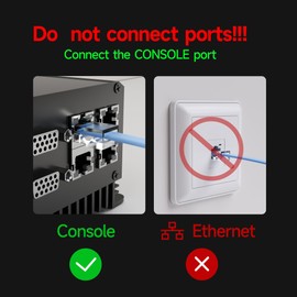 IQlionco Type C to RJ45 Console Cable, 12FT USB-C Console Cable Essential Accesory Compatible with Cisco/NETGEAR/Ubiquity/TP-Link Routers/Switches