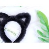 Bonnie Z. Leonardo Plush Cat Ears Headband Black