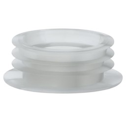 Hulthor Internal Flush Cone for Toilet Cistern – Clear Rubber Seal for Flush Pipe and WC Cistern Connection – Universal Fit Toilet Cistern Seal Washer for 1½” Pipes