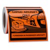 Hybsk Cargo Aircraft Only Warning Labels 4 x 4 Inch