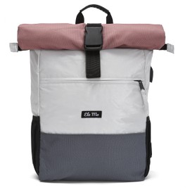 Ela Mo Women's Rucksack, School Backpack, Rolltop, Beautiful, Comfortable and Sophisticated, 18 L, Casual