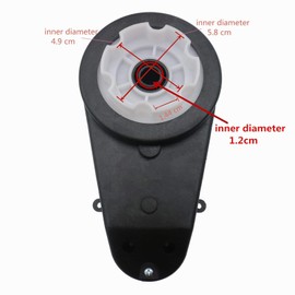 weelye 2Pcs 12V 40000RPM High Speed RS550 Drive Motor Gearbox with 2Pcs 3.5cm Drive Card Components,Replacement for Children ´s Riding Jeep SUV Car Electric Vehicles