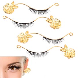 Ouliget Grafting Eyelash Try On Tools,Magnetic Metal False Eyelashes Display Pallet,Makeup Beauty Salon Tool Supplies for Lash Grafting Extension,2 Pairs