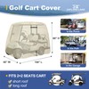 Explore Land 600D Waterproof Golf Cart Cover Fits for Most