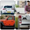 2 Pictures Car Sticker Bulldog Car Sticker Black Decorative Window