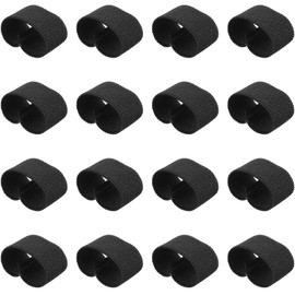 Teaaha 16 Pcs Elastic Belt Keepers Strap, Belt Loop Keeper Elastic Nylon Loop Organizers Durable Nylon Strap Holder for 1.5" Wide Belts, Backpack Straps