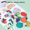 Pllieay 65 Piece Shrink Film Set Key Ring Includes A5
