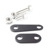 Lextek Black Stainless Steel Exhaust Silencer Fitting Kit