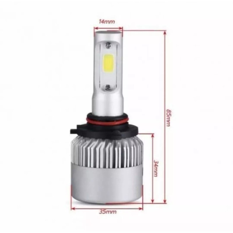 Vorock8 R2 COB 9005 LED Headlight Conversion Kit, High Beam