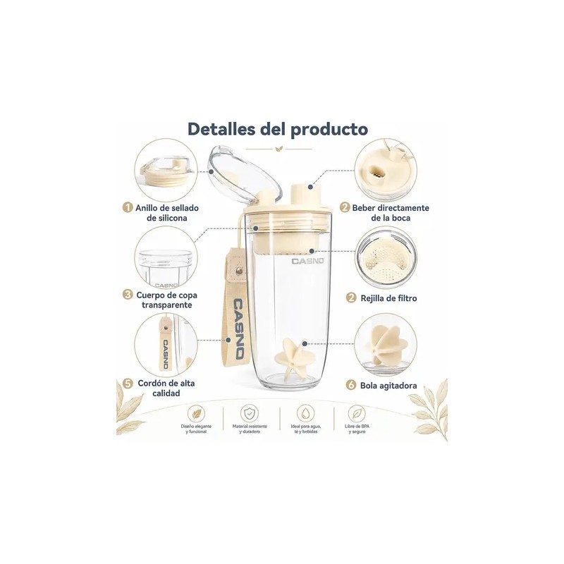 Proteina Shaker Gym Mezcladora Productos Deportivos 400ml Awvuq Material De