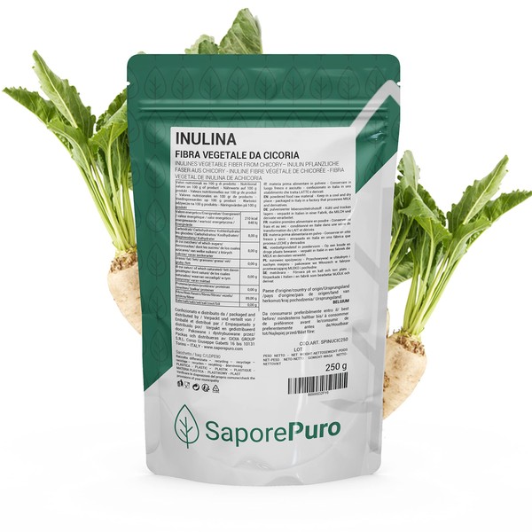 Saporepuro Inulin Powder - 250 g - Made from Chicago Root Fibre Powder