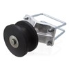 4" Cantilever Gate Roller with Square Post, 2" Chain Link