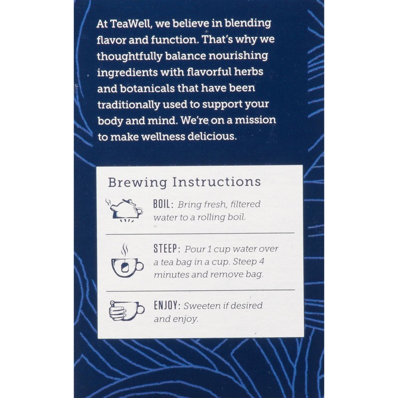 Celestial Seasonings TeaWell Herbal Tea, Lemon Ginger, Caffeine Free Organic