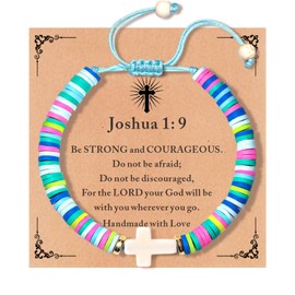 TOLOWOBK Christian Gifts Cross Bracelet for Girls, Teens, Women, Religious First Communion, Baptism, Confirmation Gifts for Teenage Girl Birthday Graduation Gifts for Her Girls