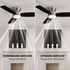 MOOONICHE 32" Ceiling Fan with Light and Remote/APP Controls, Low