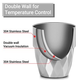 Beasea Stainless Steel Cup, 10 oz Set of 4 Stackable Stainless Steel Insulated Cups, Small Metal Cup Double Wall Tumbler Vacuum Metal Drinking Glasses for Home Restaurant Outdoors Camping Party