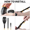 Solar Outdoor Lights 6 Pack, Purple Torches With Flickering Flame,