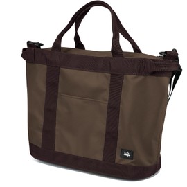 CLAPE Handbags for Men Women Shopping Bags Shoulder Bag Tote Bag Shopper with Zip Multi Pocket Gym Sports Bag Travel Bag for Laptop Work School Shopping, Kb2301-brown