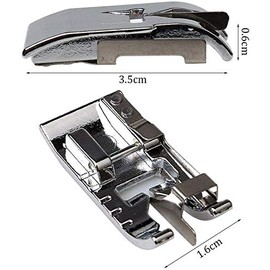 ESideStep Stitch in Ditch Foot/Edge Joining Foot Presser Foot - Fits All Low Shank Snap-On Singer, Brother, Babylock, Janome, Kenmore, White, Juki, New Home, Simplicity, Elna etc.