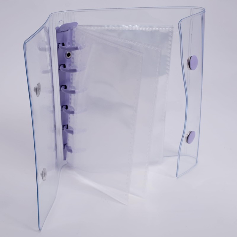 A7 Transparent Color PVC Binder Notebook Refillable Photo Album Sticker