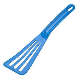 Mercer Culinary Hell's Tools Hi-Heat 12 by 3.5-Inch Slotted Spatula, Blue