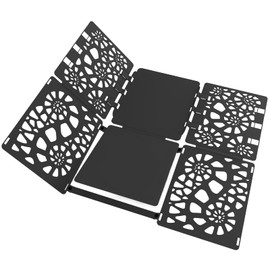 BoxLegend Folding Board for Clothes V1-Plus T Shirt Folding Board Children and Adults Folding Board Folding Aid for Laundry Clothes Laundry Folding Board Adjustable Shirt Folder Black