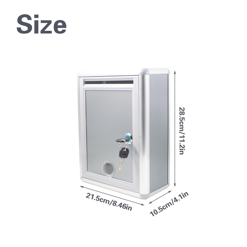 Suggestion Box with Lock 215 x 105 x 285 mm