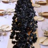 WEISPARK Black Roses Artificial Flowers - 4pcs 8.2 FT Fake