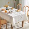 Minicoco Rectangular Table Cloth Cotton Linen Tablecloth Washable Table Cloths