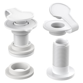 1.5" Shaft Length Cooler Drain Plug Assembly Replacement for Coleman & Xtreme Coolers 50 qt, 58 qt, 82 qt Part Number:5010005241,Rubbermaid Cooler Accessories（2Pack）