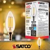 Satco Lighting S21273-5.5 Watt B11 LED Clear Dimmable Light Bulbs