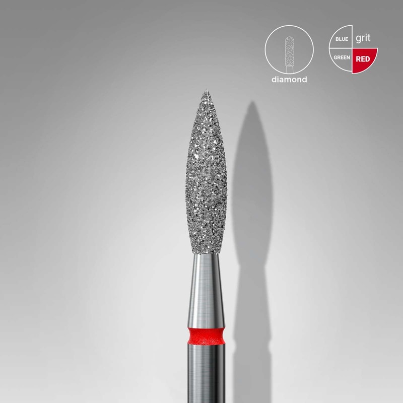 Staleks Pro - Diamond Bit - Flame (Red Ring) I