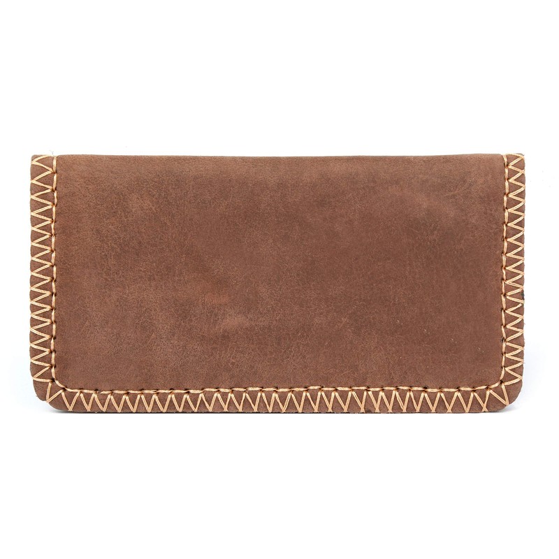 Daniel Leather Pouch from Genuine Leather (Brown)