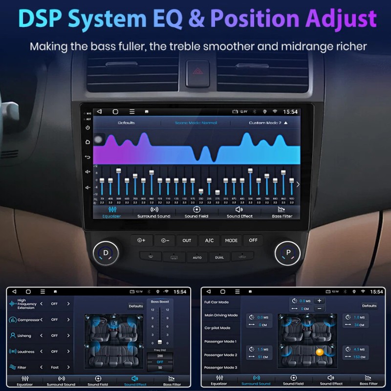 For Honda Accord 7 2003-2007 Android 13 Car Stereo CarPlay