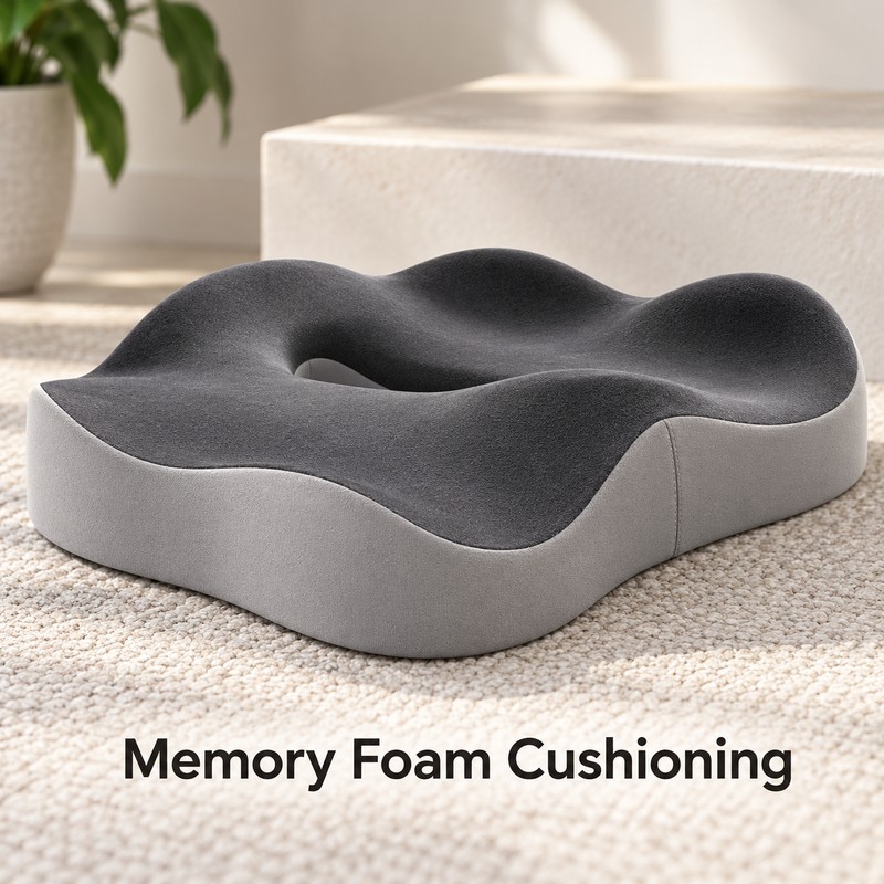 Ergonomic Seat Cushion for Office Chairs and Driving – Comfortable