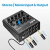Moukey Audio Mixer, DC 5V, 8 Stereo Ultra, Low Noise