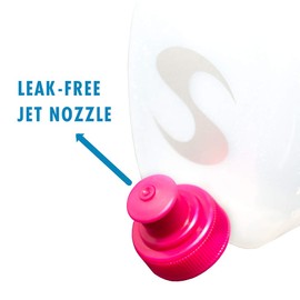 Synergy Reusable Handheld Hydration Running Water Bottles (4-Pack) (6oz 4-Pack, Blue)