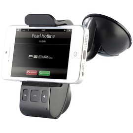 Callstel Freisprechanlage: Freisprecher BFX-40.H mit Bluetooth und Halterung für Smartphones (Freisprecheinrichtung Auto, Handyhalterung mit Bluetooth, Bedienungsanleitung)