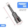 yorpyep Wing Nut Driver, Slotted Hexagonal Handle 65 mm Electric
