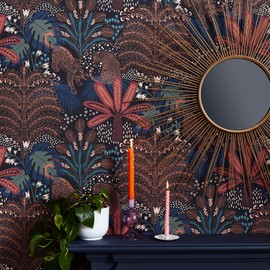 Envy Savannah Terra Removable Wallpaper, Navy