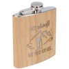 Spruchreif Stainless Steel Hip Flask with Engraving, Gift for Hiking,